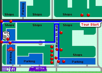 Downtown Blading Tour Map